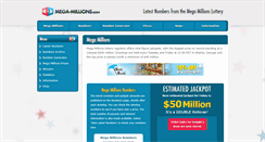 Desktop Screenshot of mega-millions.com